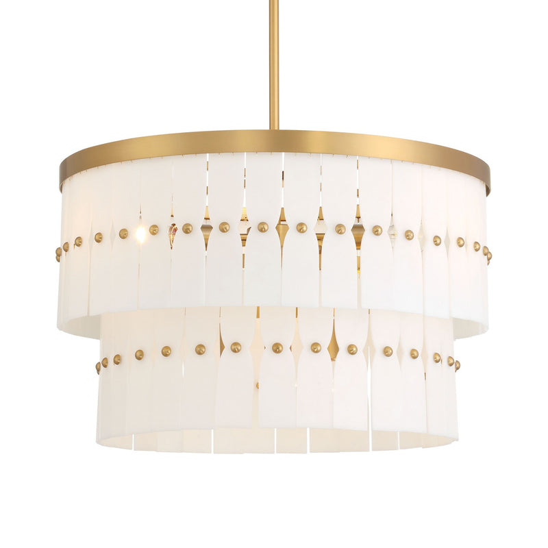 Minka-Lavery 2086-732 Six Light Pendant, Legacy Brass