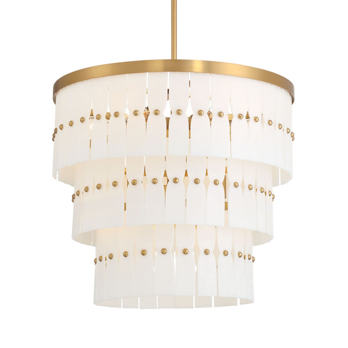 Minka-Lavery 2089-732 Nine Light Pendant, Legacy Brass