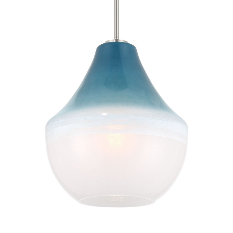Minka-Lavery 292-84 One Light Pendant, Brushed Nickel