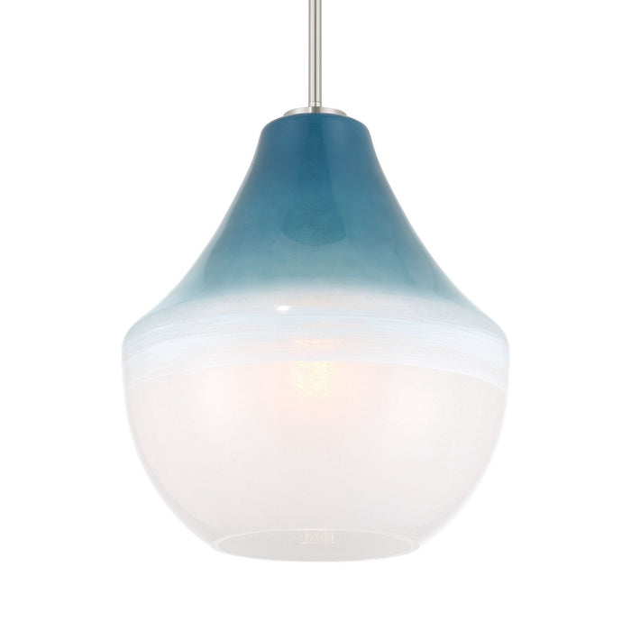 Minka-Lavery 292-84 One Light Pendant, Brushed Nickel