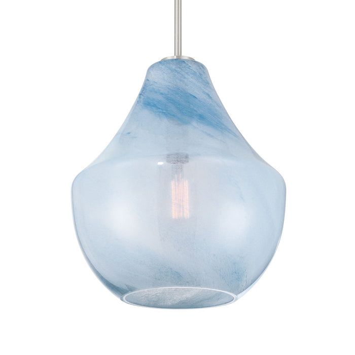 Minka-Lavery 293-84 One Light Pendant, Brushed Nickel