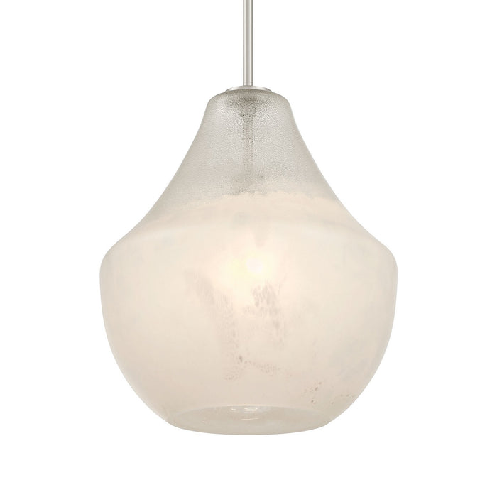 Minka-Lavery 294-84 One Light Pendant, Brushed Nickel