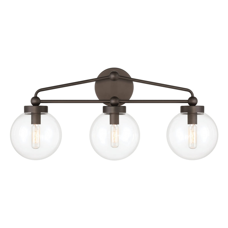 Minka-Lavery 2973-860 Three Light Vanity, Dark Bronze