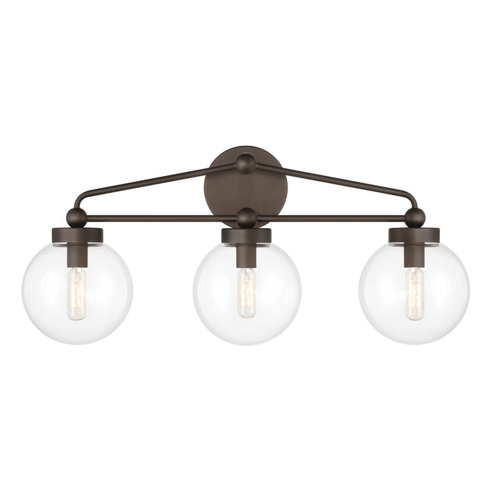 Minka-Lavery 2973-860 Three Light Vanity, Dark Bronze