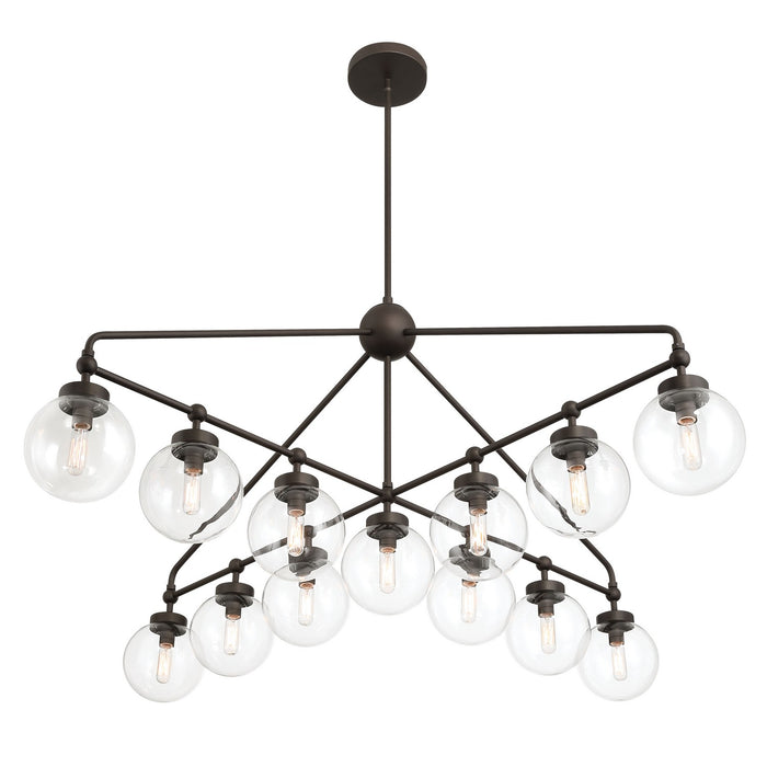 Minka-Lavery 2975-860 13 Light Chandelier, Dark Bronze