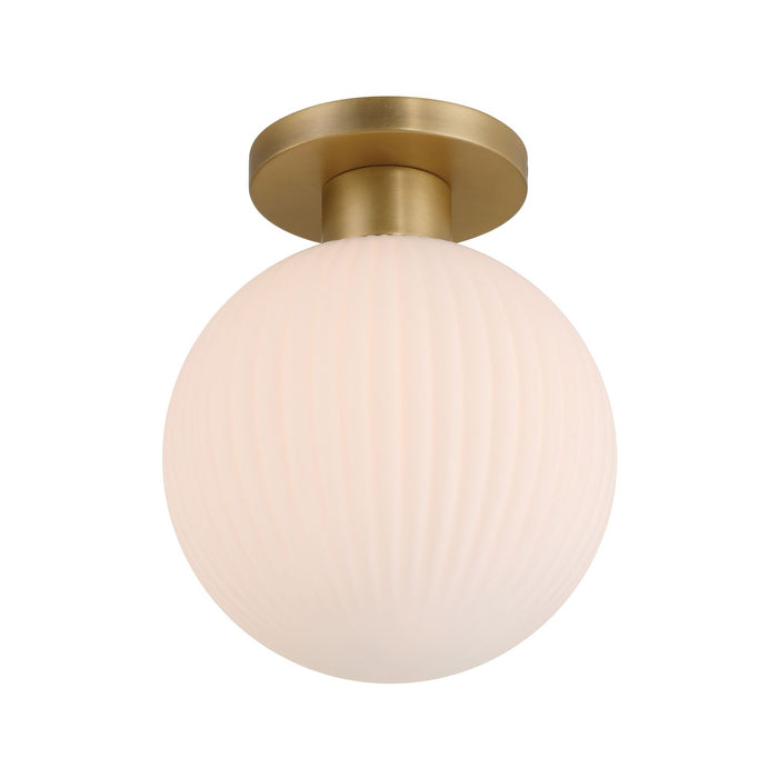 Minka-Lavery 2995-732 One Light Flush Mount, Legacy Brass