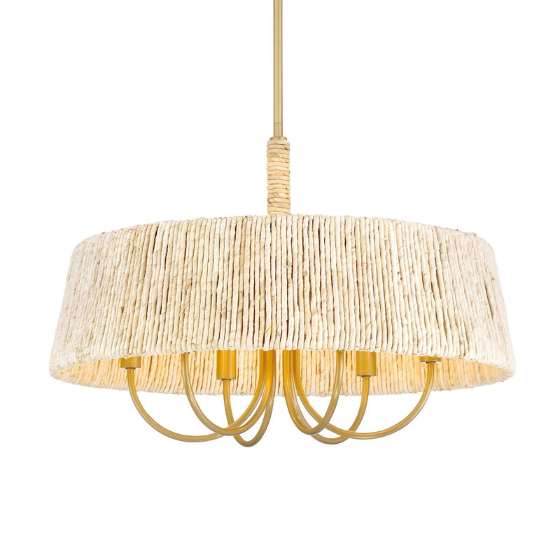 Minka-Lavery 3605-732 Six Light Pendant, Legacy Brass