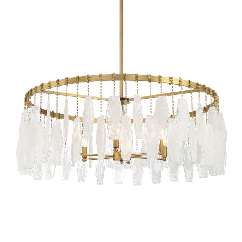 Minka-Lavery 3626-732 Six Light Pendant, Legacy Brass