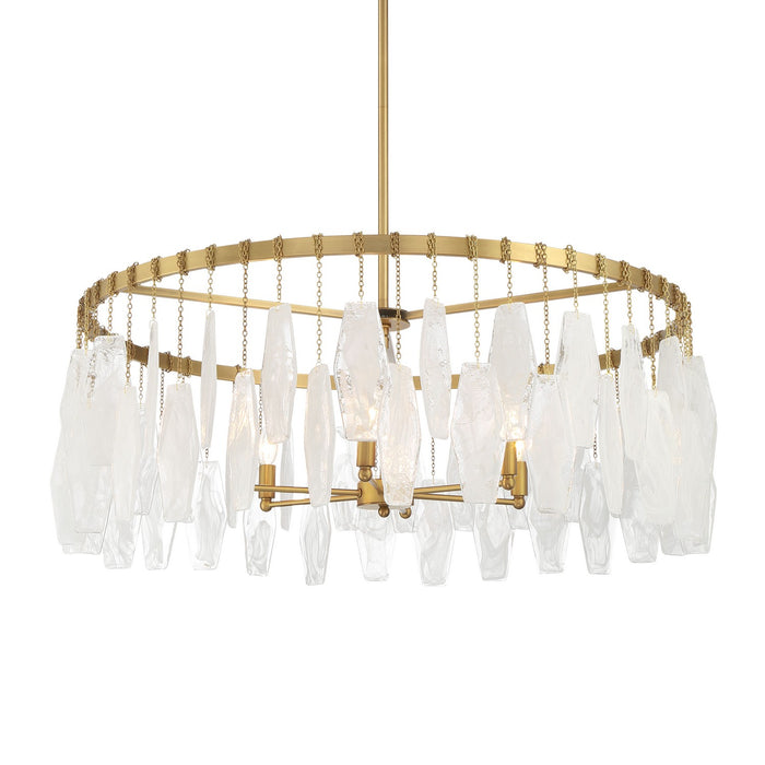 Minka-Lavery 3626-732 Six Light Pendant, Legacy Brass