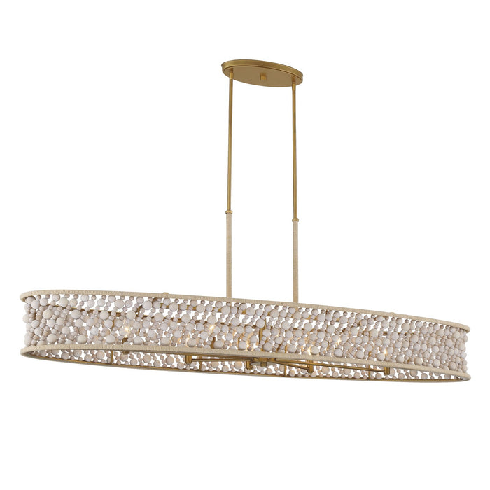 Minka-Lavery 3647-870 Eight Light Island Pendant, Legacy Brass (Painted)