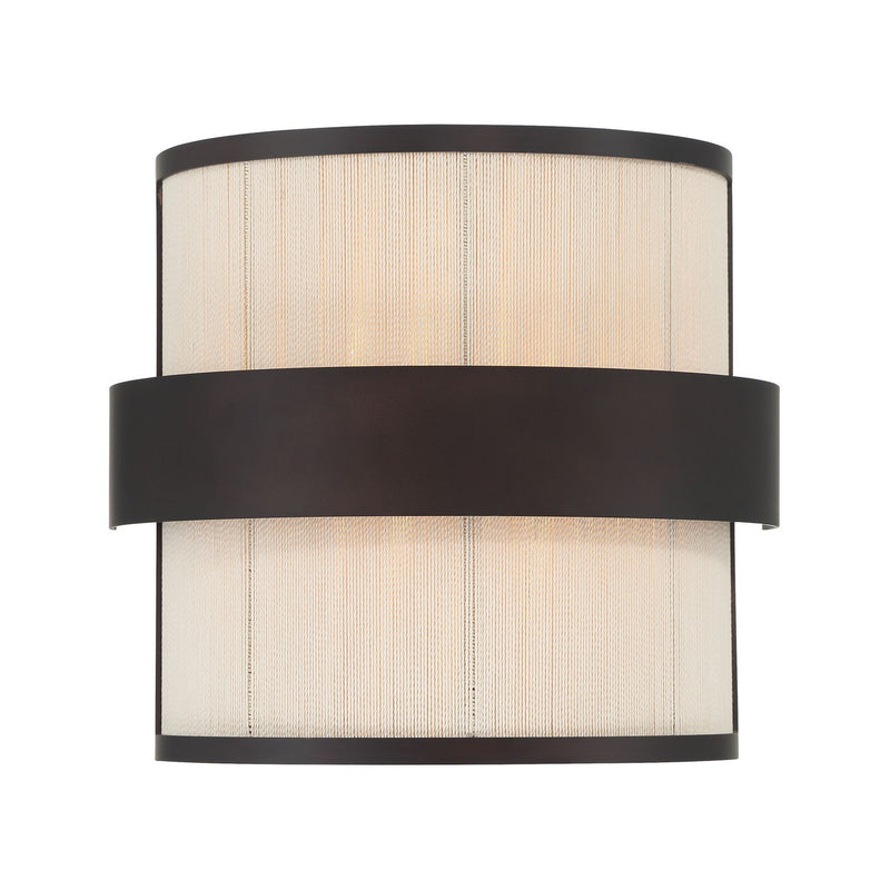 Minka-Lavery 3682-886 Two Light Wall Sconce, Legacy Brass (Painted) & Dark
