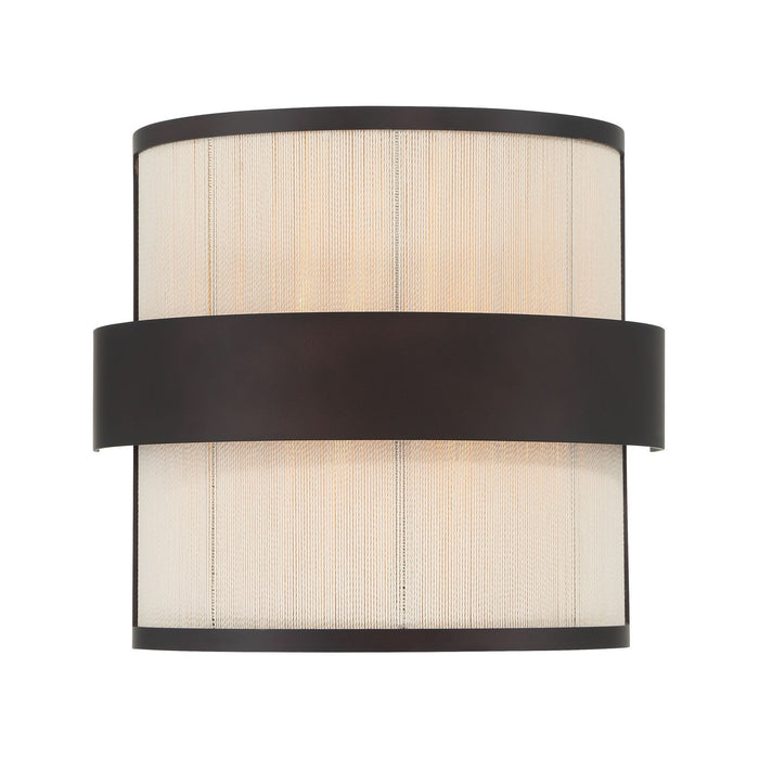 Minka-Lavery 3682-886 Two Light Wall Sconce, Legacy Brass (Painted) & Dark