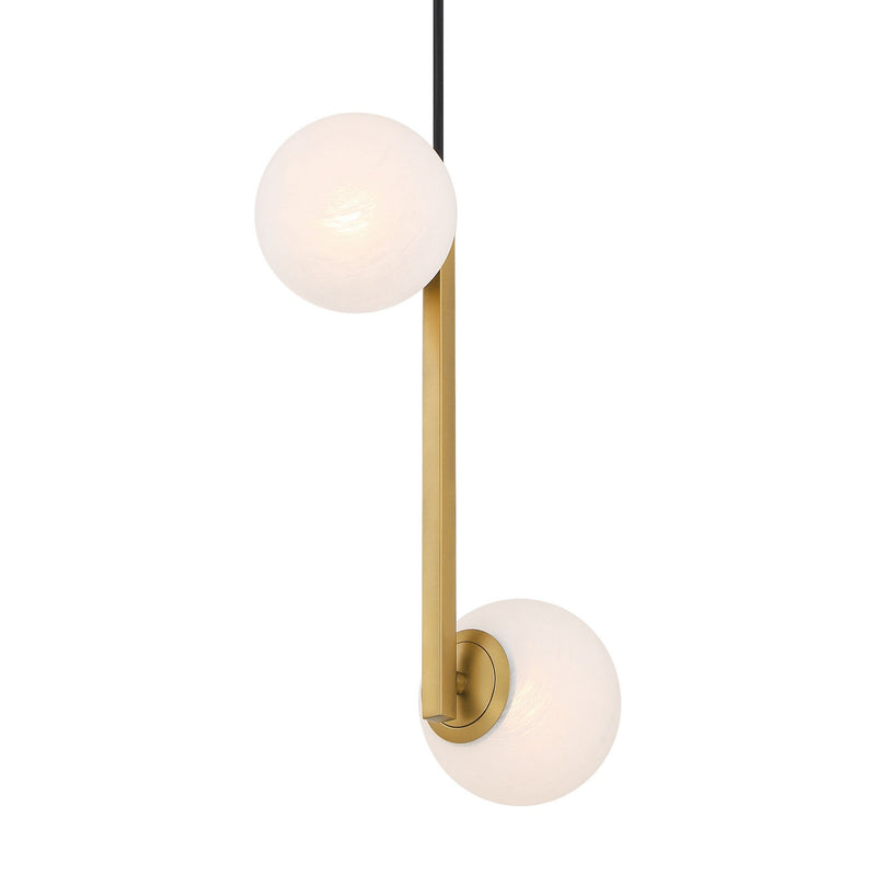 Minka-Lavery 3745-732 Two Light Pendant, Legacy Brass