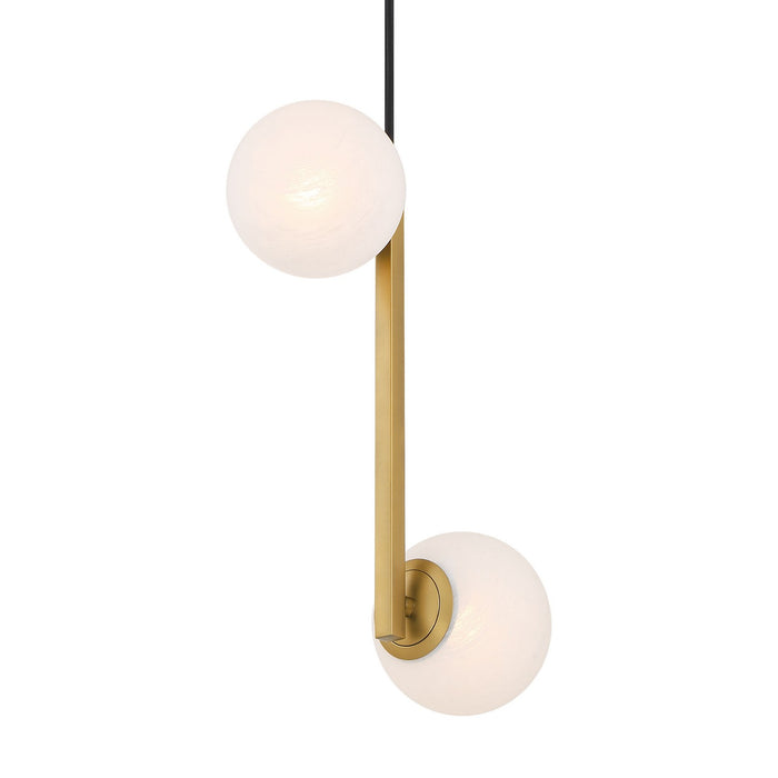 Minka-Lavery 3745-732 Two Light Pendant, Legacy Brass