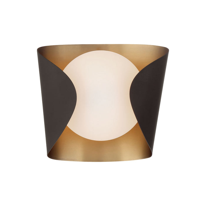 Minka-Lavery 3771-855 One Light Vanity, Legacy Brass & Dark Bronze