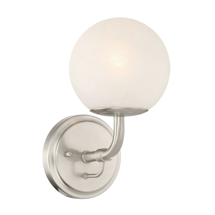 Minka-Lavery 3791-84 One Light Vanity, Brushed Nickel