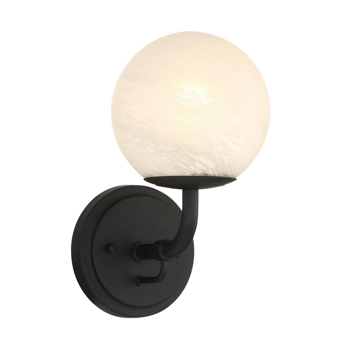Minka-Lavery 3791-899 One Light Vanity, Dark Matte Black