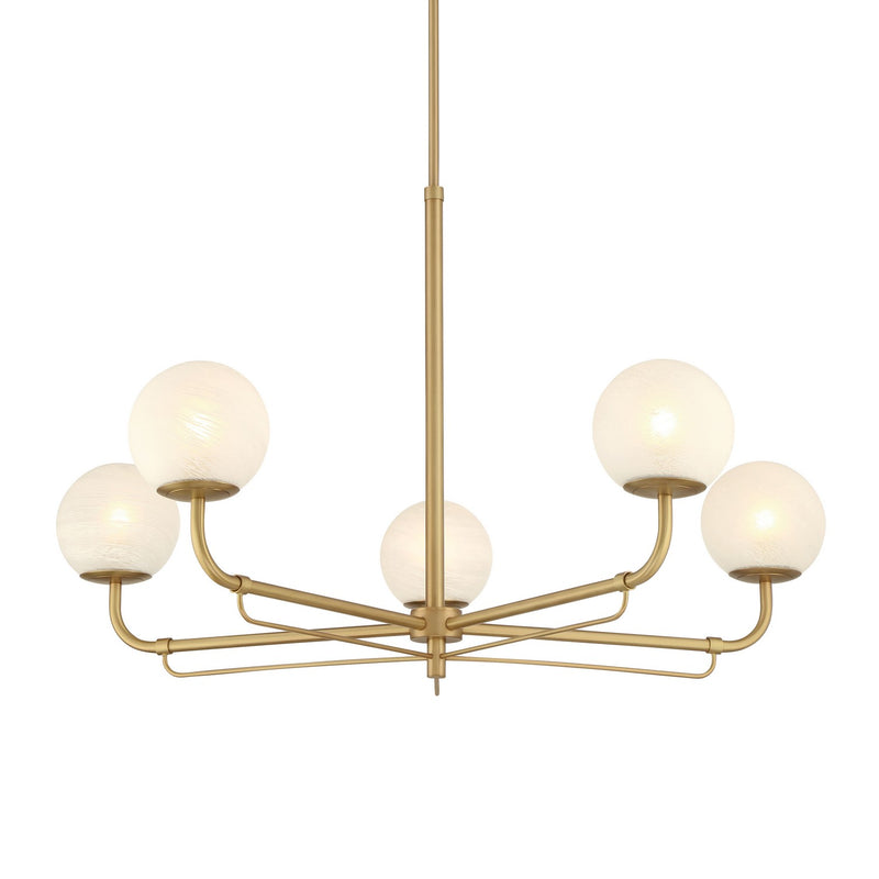 Minka-Lavery 3795-732 Five Light Chandelier, Legacy Brass