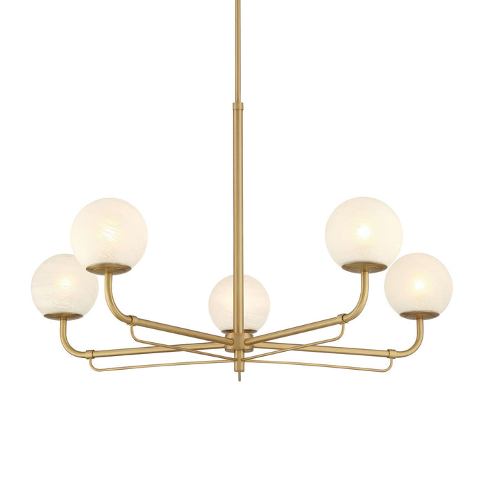 Minka-Lavery 3795-732 Five Light Chandelier, Legacy Brass