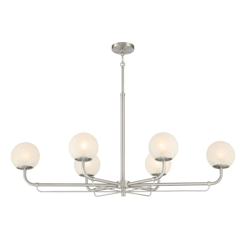 Minka-Lavery 3796-84 Six Light Island Pendant, Brushed Nickel