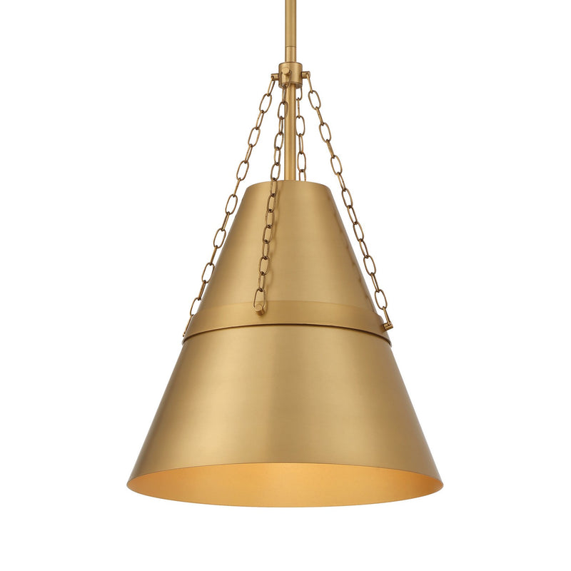 Minka-Lavery 3933-732 One Light Pendant, Legacy Brass