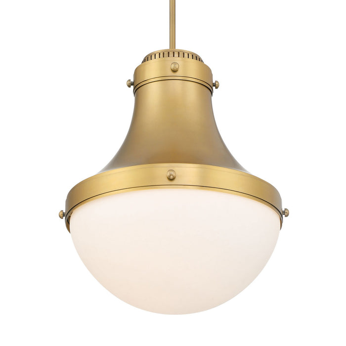Minka-Lavery 3934-732 One Light Pendant, Legacy Brass