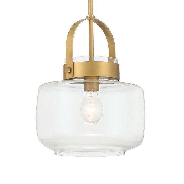 Minka-Lavery 3937-732 One Light Pendant, Legacy Brass
