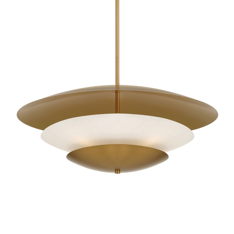 Minka-Lavery 3945-732 Five Light Pendant, Legacy Brass