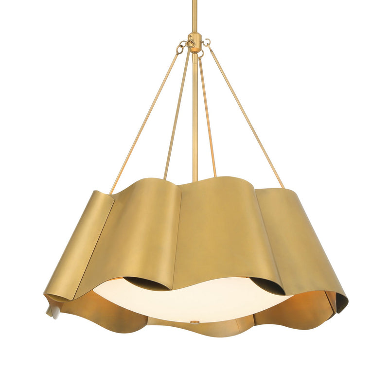 Minka-Lavery 3954-732 Four Light Pendant, Legacy Brass