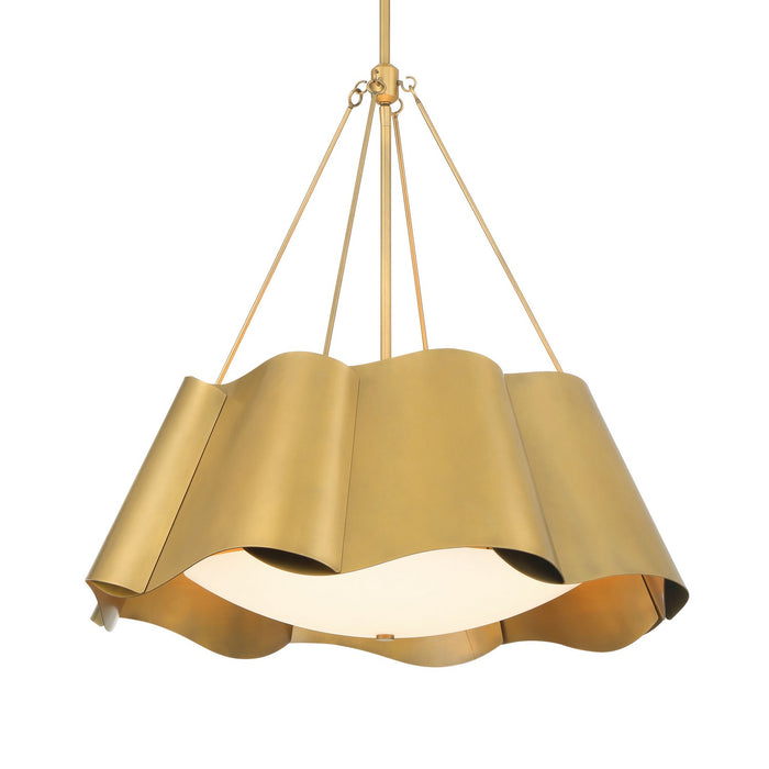 Minka-Lavery 3954-732 Four Light Pendant, Legacy Brass