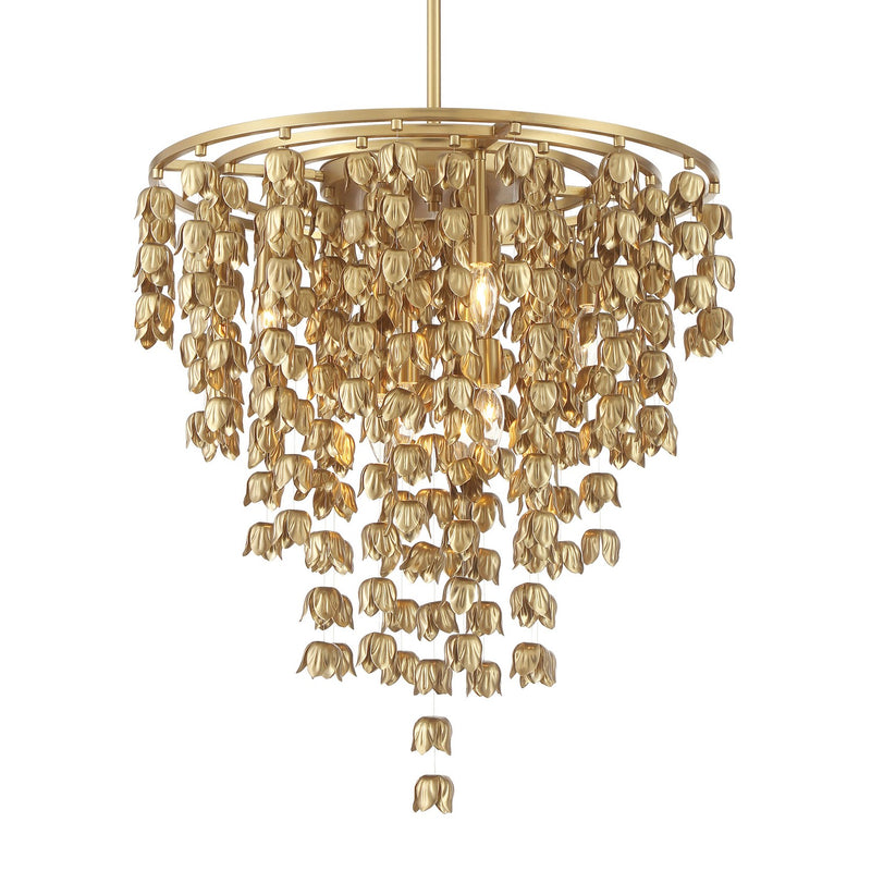 Minka-Lavery 3966-732 Eight Light Pendant, Legacy Brass