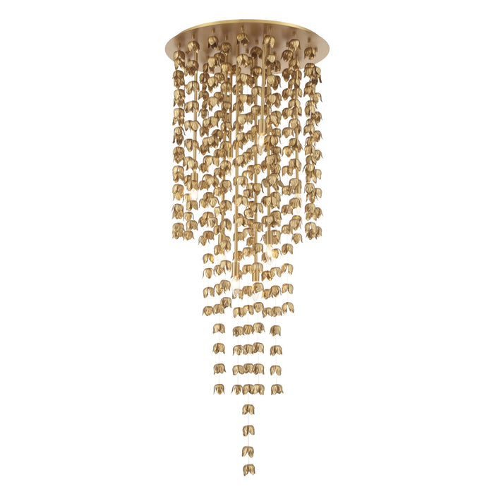 Minka-Lavery 3967-732 Eight Light Pendant, Legacy Brass