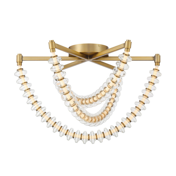 Minka-Lavery 5645-732-L LED Flush Mount, Legacy Brass