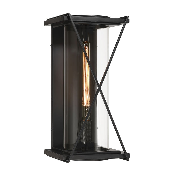 Minka-Lavery 77602-899 One Light Outdoor Wall Sconce, Dark Matte Black