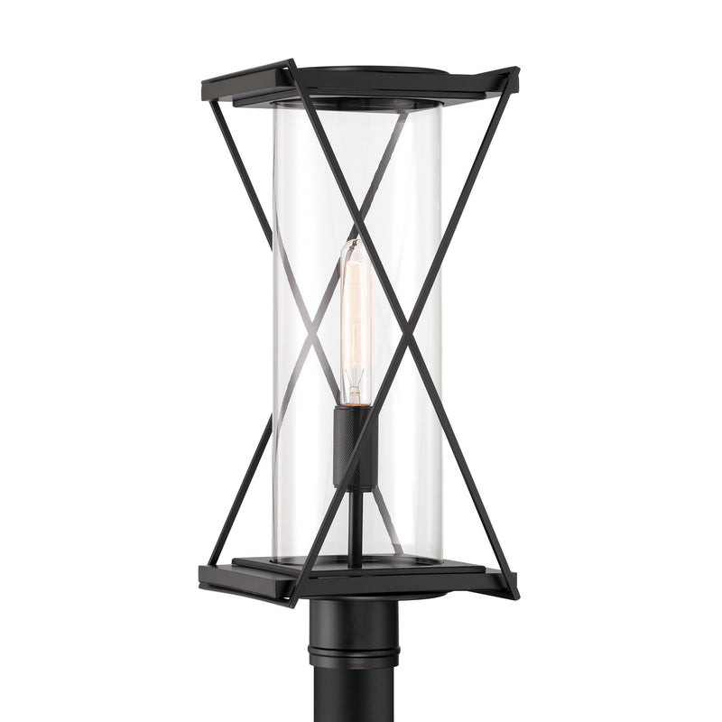 Minka-Lavery 77605-899 One Light Outdoor Post Mount, Dark Matte Black