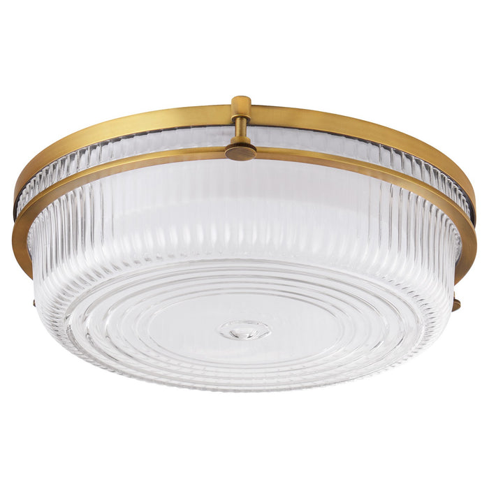 Quorum 368-14-47 LED Ceiling Mount, Brushed Brass