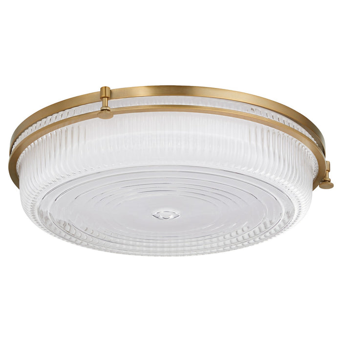 Quorum 368-18-47 LED Ceiling Mount, Brushed Brass