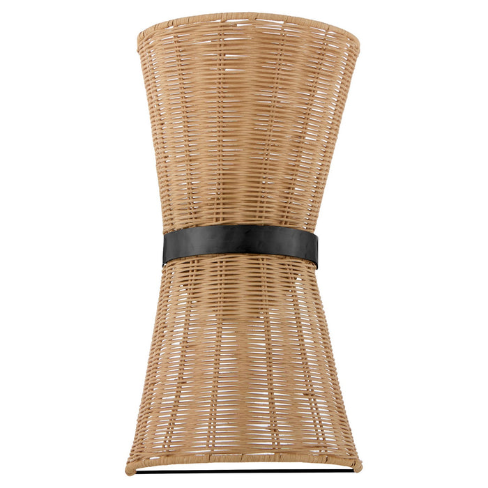 Quorum 5123-59 Two Light Wall Sconce, Matte Black