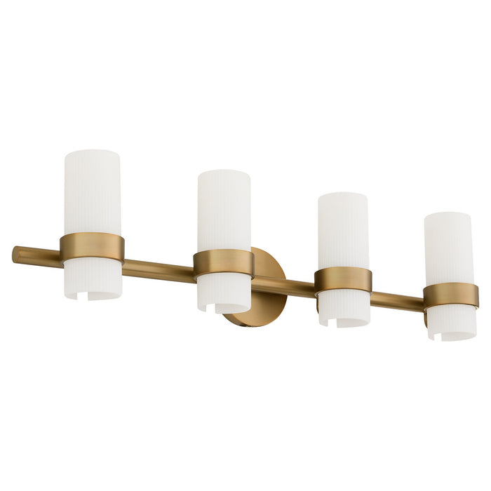 Quorum 5169-4-47 Four Light Vanity, Brushed Brass