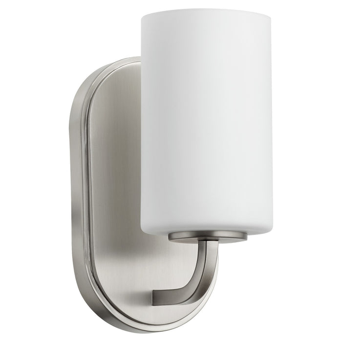 Quorum 5307-1-65 One Light Wall Mount, Satin Nickel