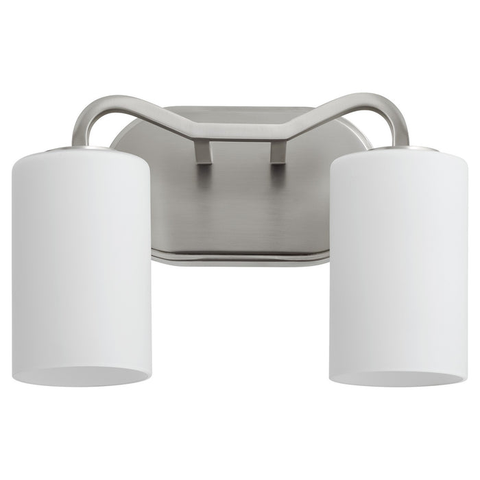 Quorum 5307-2-65 Two Light Vanity, Satin Nickel