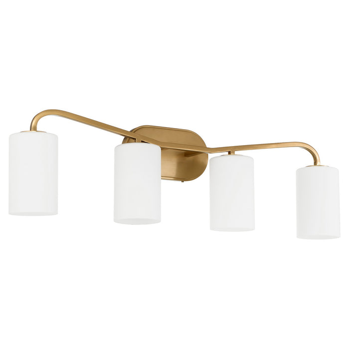 Quorum 5307-4-47 Four Light Vanity, Brushed Brass
