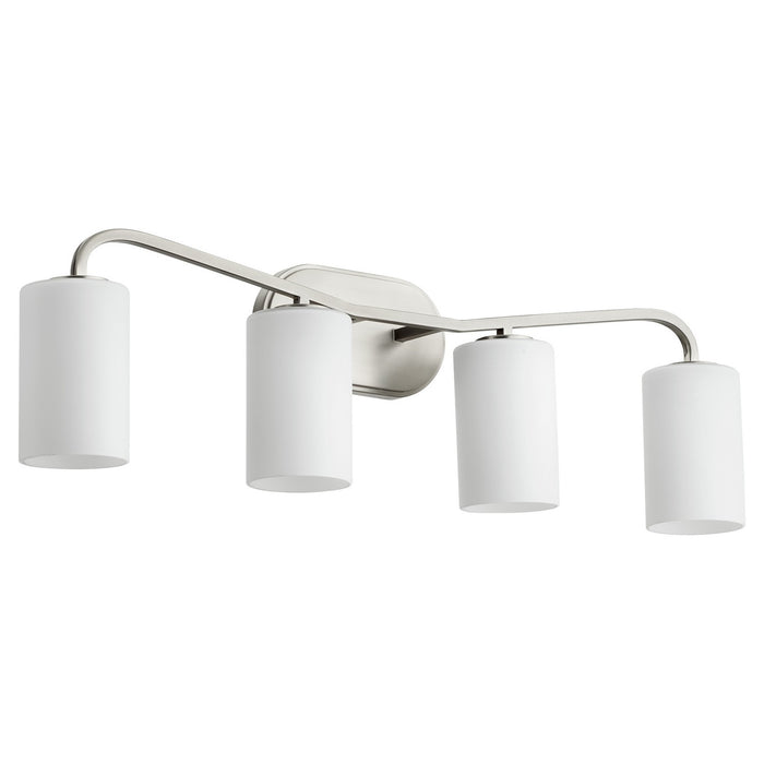 Quorum 5307-4-65 Four Light Vanity, Satin Nickel