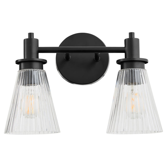 Quorum 5803-2-59 Two Light Vanity, Matte Black