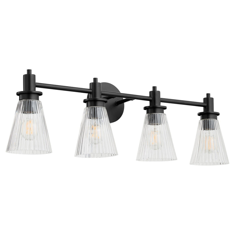 Quorum 5803-4-59 Four Light Vanity, Matte Black