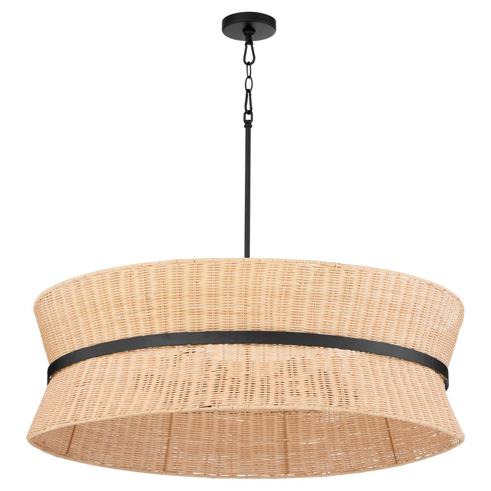 Quorum 6123-8-59 Eight Light Pendant, Matte Black