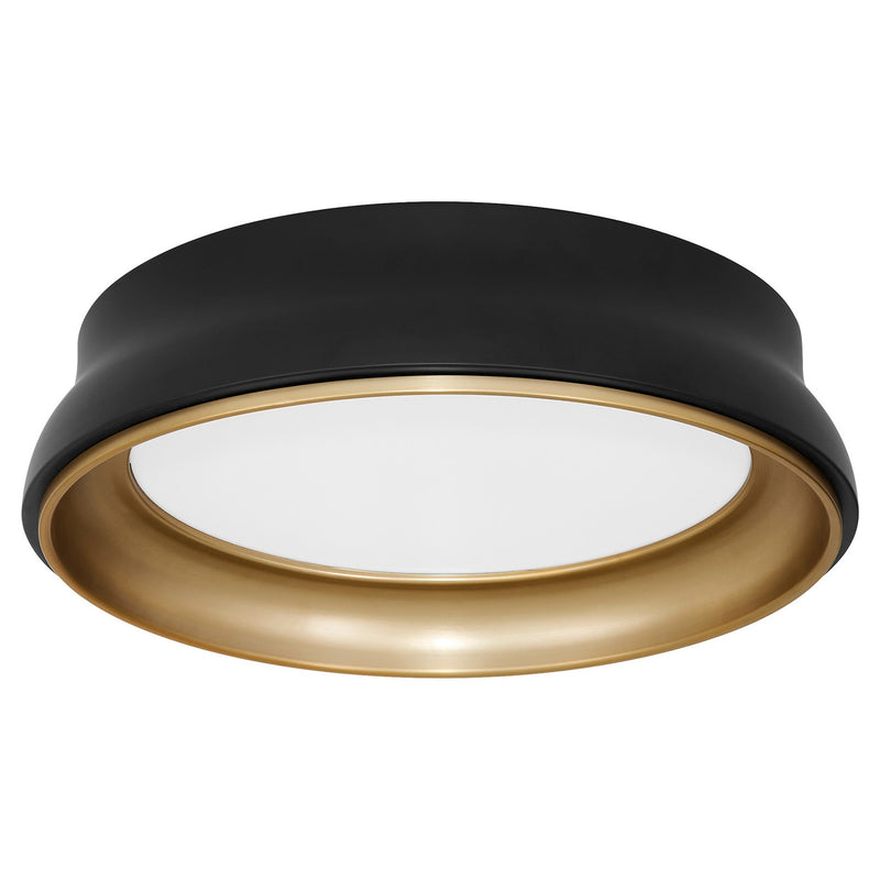 Quorum 8-2018-5947 Ceiling Mount, Matte Black / Brushed Brass
