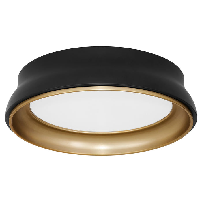 Quorum 8-2018-5947 Ceiling Mount, Matte Black / Brushed Brass
