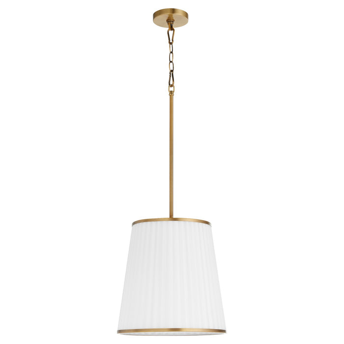 Quorum 8309-3-47 Three Light Pendant, Brushed Brass
