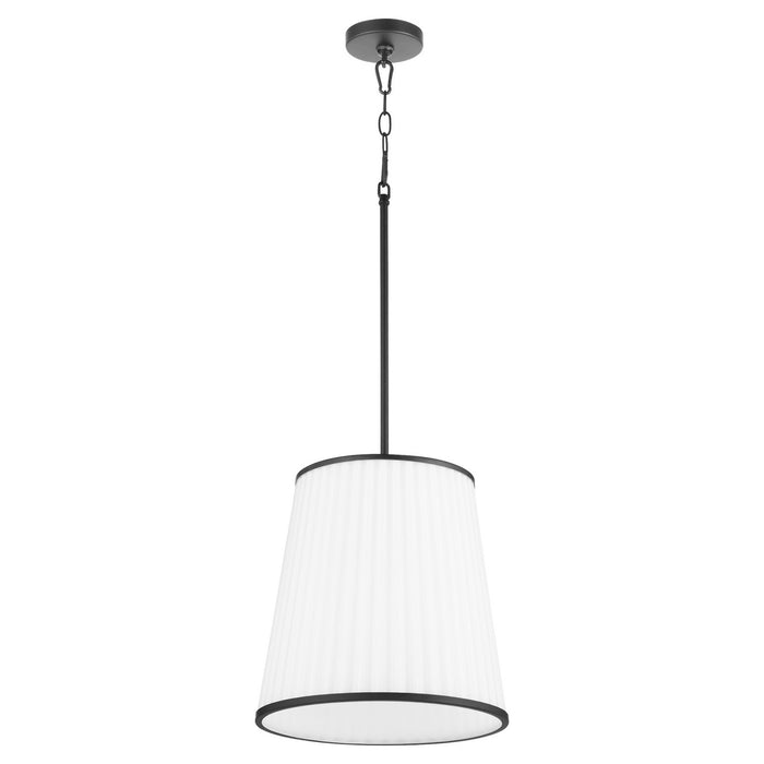Quorum 8309-3-59 Three Light Pendant, Matte Black